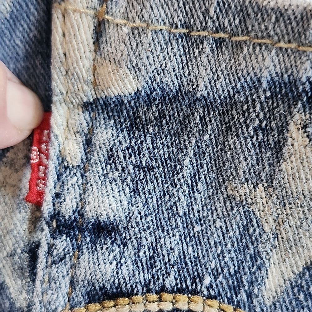 Levi Shorty Short Denim Americana Shorts‎ Size 9 - Picture 4 of 10